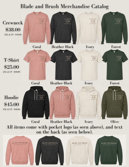 Blade & Brush Apparel Order